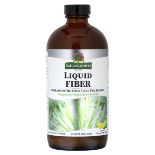 Nature's Answer NATURE'S ANSWER Liquid Fiber, Lemon-Lime - Błonnik w płynie, cytryna z limonką (480 ml)