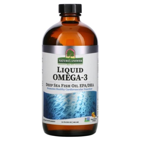 Nature's Answer NATURE'S ANSWER Liquid Omega-3 Deep Sea Fish Oil EPA/DHA (480 ml)
