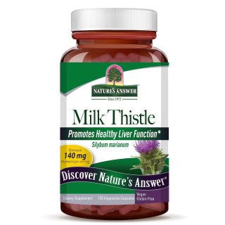 Nature's Answer NATURE'S ANSWER Milk Thistle Seed Extract - Ekstrakt z nasion Ostropestu Plamistego (120 kaps.)