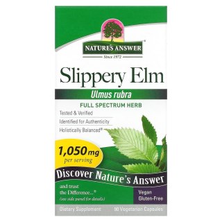 Nature's Answer NATURE'S ANSWER Slippery Elm - Wiąz czerwony (90 kaps.)