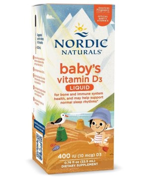 Nordic Naturals NORDIC NATURALS Baby's Vitamin D3 400 IU (22,5 ml)