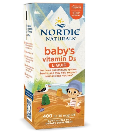 Nordic Naturals NORDIC NATURALS Baby's Vitamin D3 400 IU (22,5 ml)