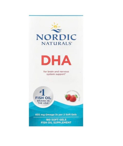 Nordic Naturals NORDIC NATURALS DHA Omega-3 Oil (180 kaps.)