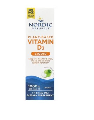 Nordic Naturals NORDIC NATURALS Plant-Based Vitamin D3 Liquid - Witamina D3 dla wegan (30 ml)