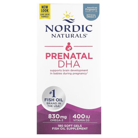 Nordic Naturals NORDIC NATURALS Prenatal DHA - unflavored (180 kaps.)
