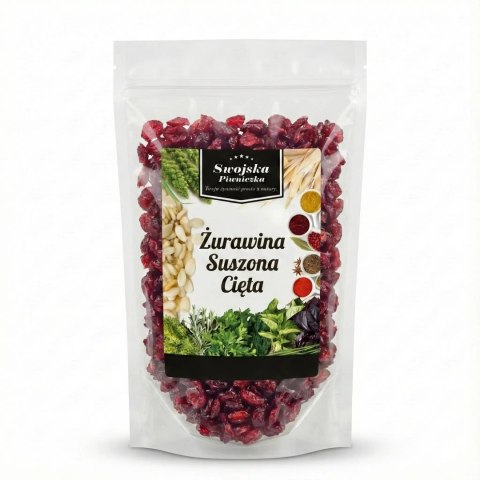 ŻURAWINA SUSZONA CIĘTA 500g BEZ KONSERWANTÓW Swojska Piwniczka