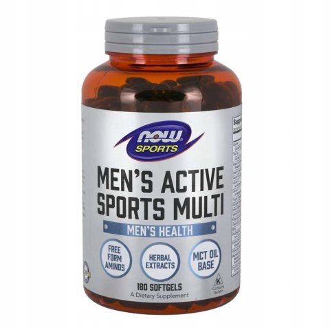 NOW Foods NOW FOODS Men's Active Sports Multi (180 kaps.)