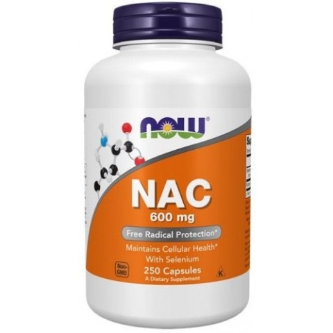 NOW Foods NOW FOODS NAC - N-Acetylo-L-Cysteina 600 mg (250 kaps.)