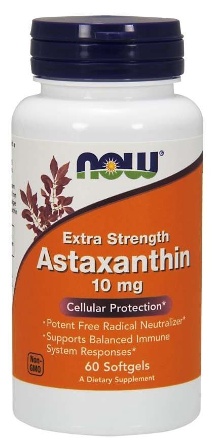 NOW Foods NOW FOODS Naturalna Astaksantyna 10 mg (60 kaps.)
