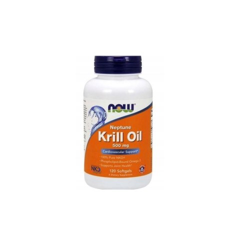 NOW Foods NOW FOODS Olej z Kryla 500 mg - Neptun Krill /Oil DHA EPA (120 kaps.)