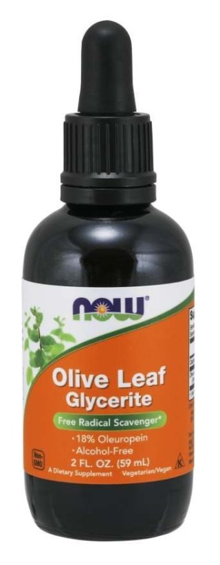 NOW Foods NOW FOODS Olive Leaf Glycerite - Liść Oliwny (59 ml)