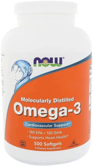 NOW Foods NOW FOODS Omega-3 Molecularly Distilled (500 kaps.)