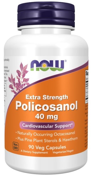 NOW Foods NOW FOODS Polikosanol Extra Strength 40 mg (90 kaps.)