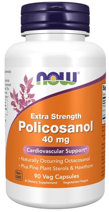 NOW Foods NOW FOODS Polikosanol Extra Strength 40 mg (90 kaps.)