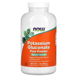 NOW Foods NOW FOODS Potassium Gluconate Powder - Glukonian Potasu (454 g)
