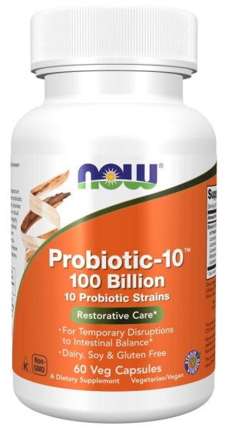 NOW Foods NOW FOODS Probiotic-10 - 100 Bilion (60 kaps.)
