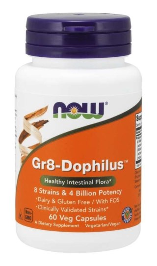 NOW Foods NOW FOODS Probiotyk Gr8-Dophilus (60 kaps.)