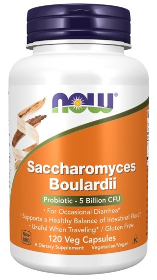 NOW Foods NOW FOODS Probiotyk Saccharomyces Boulardii (120 kaps.)