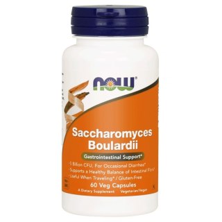 NOW Foods NOW FOODS Probiotyk Saccharomyces Boulardii (60 kaps.)