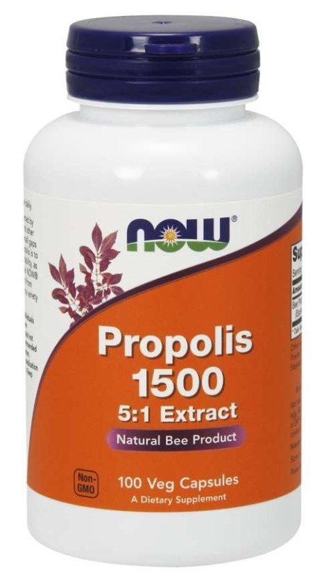 NOW Foods NOW FOODS Propolis 1500 - ekstrakt 5:1 (100 kaps.)