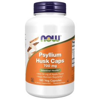 NOW Foods NOW FOODS Psyllium Husk and Pectin - Babka płesznik 700 mg + pektyna (180 kaps.)