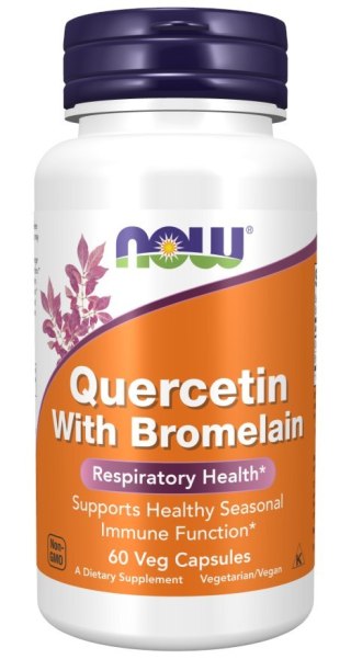 NOW Foods NOW FOODS Quercetin with Bromelain - Kwercetyna + Bromelaina (60 kaps.)