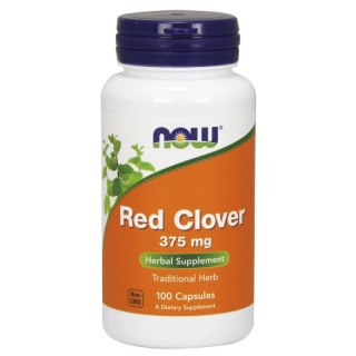 NOW Foods NOW FOODS Red Clover - Koniczyna Łąkowa 375 mg (100 kaps.)
