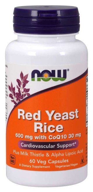 NOW Foods NOW FOODS Red Yeast Rice 600 mg with CoQ10 30 mg (60 kaps.)