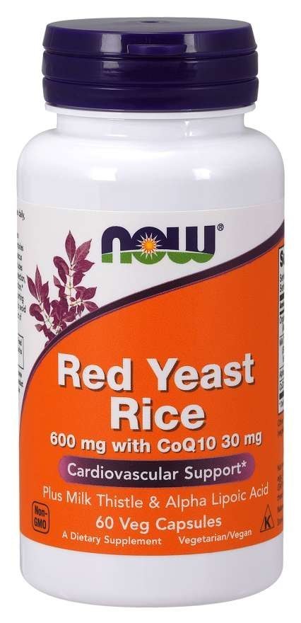 NOW Foods NOW FOODS Red Yeast Rice 600 mg with CoQ10 30 mg (60 kaps.)