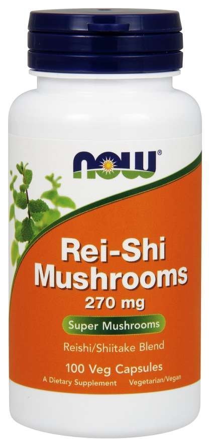 NOW Foods NOW FOODS Rei-Shi Mushrooms - Reishi i Shiitake 270 mg (100 kaps.)
