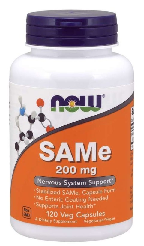 NOW Foods NOW FOODS SAMe - S-Adenozylo L-Metionina 200 mg (120 kaps.)
