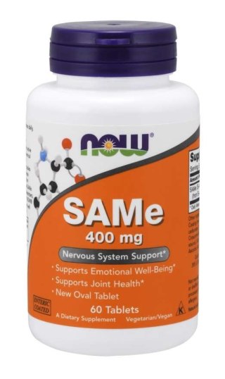 NOW Foods NOW FOODS SAMe - S-Adenozylo L-Metionina 400 mg (60 tabl.)