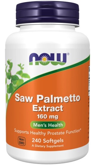 NOW Foods NOW FOODS Saw Palmetto Extract - Palma Sabalowa Ekstrakt 160 mg (240 kaps.)