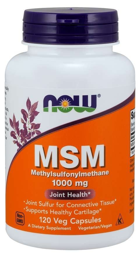NOW Foods NOW FOODS Siarka MSM - Metylosulfonylometan 1000 mg (120 kaps.)