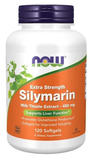 NOW Foods NOW FOODS Silymarin - Sylimaryna z Ostropestu Plamistego (120 kaps.)