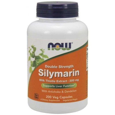 NOW Foods NOW FOODS Silymarin - Sylimaryna z Ostropestu Plamistego + Dandelion Root (Mniszek) + Karczoch (200 kaps.)