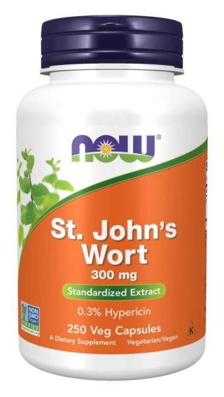NOW Foods NOW FOODS St. Johns Wort - Wyciąg z dziurawca (250 kaps.)