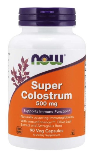 NOW Foods NOW FOODS Super Colostrum 500 mg (90 kaps.)