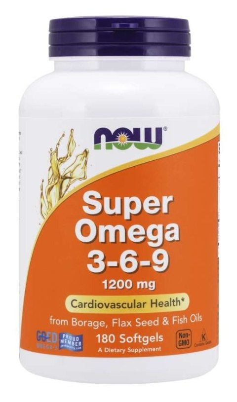 NOW Foods NOW FOODS Super Omega 3-6-9 1200 mg (180 kaps.)