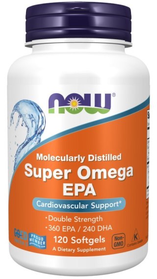 NOW Foods NOW FOODS Super Omega EPA 360 mg DHA 240 mg (120 kaps.)