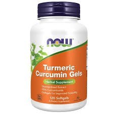 NOW Foods NOW FOODS Turmeric Curcumin Gels - Wyciąg z kłącza kurkumy 475 mg (120 kaps.)