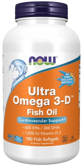 NOW Foods NOW FOODS Ultra Omega 3-D (180 kaps.)
