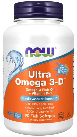 NOW Foods NOW FOODS Ultra Omega 3-D (90 kaps.)