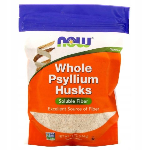 NOW Foods NOW FOODS Whole Psyllium Husk - Babka Płesznik Cała Łuska (454 g)