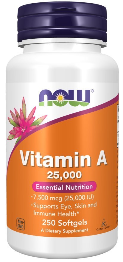 NOW Foods NOW FOODS Witamina A 25000 IU (250 kaps.)