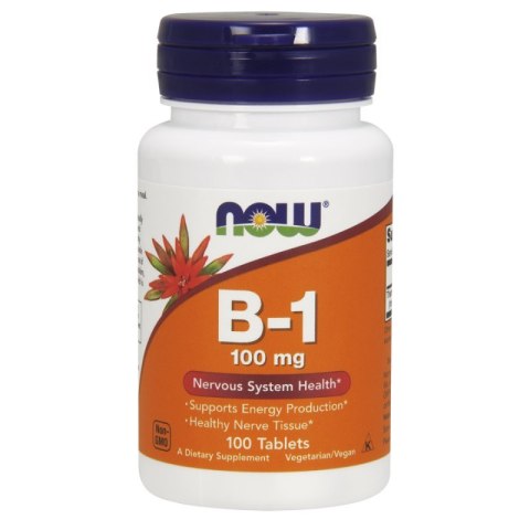 NOW Foods NOW FOODS Witamina B1 Tiamina (100 tabl.)