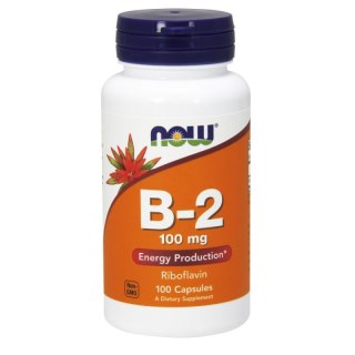 NOW Foods NOW FOODS Witamina B2 - Ryboflawina 100 mg (100 kaps.)