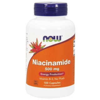 NOW Foods NOW FOODS Witamina B3 - Niacyna (Niacinamide) 500 mg (100 kaps.)