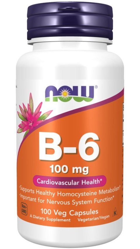 NOW Foods NOW FOODS Witamina B6 (100 kaps.)