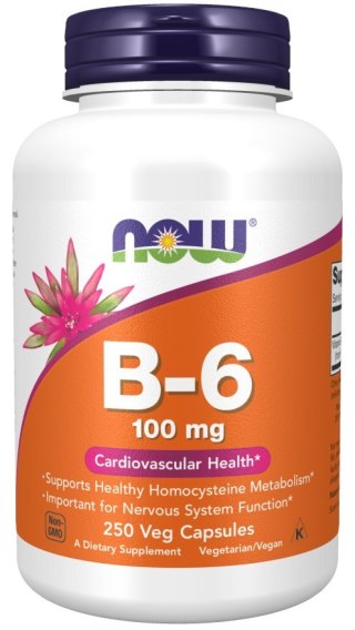 NOW Foods NOW FOODS Witamina B6 (250 kaps.)